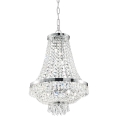 Ideal Lux - Suspension chaîne LED en cristal CAESAR 6xG9/3W/230V d. 38 cm chrome brillant
